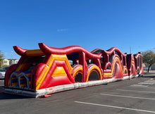 Load image into Gallery viewer, 100' SHADOW INFLATABLE OBSTACLE COURSE RENTAL- Dry Only