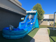 Load image into Gallery viewer, 16' Dolphin Water Slide Rental With Pool
