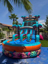 Load image into Gallery viewer, ‼️NEW‼️ 18' Tiki Splash Dual Lane Center Climb Water Slide