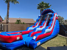 Load image into Gallery viewer, 16' LIBERTY FALLS INFLATABLE WATER SLIDE RENTAL- With inflated Pool
