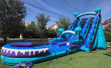 Load image into Gallery viewer, ‼️NEW‼️ 20'  Electric Dual Lane Water Slide Rental - With Pool
