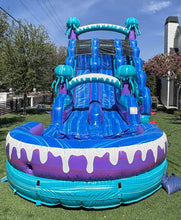 Load image into Gallery viewer, ‼️NEW‼️ 20'  Electric Dual Lane Water Slide Rental - With Pool