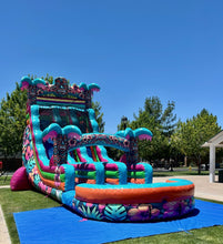 Load image into Gallery viewer, 20' Tiki Splash Dual Lane Center Climb Water Slide