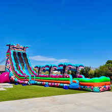 Load image into Gallery viewer, 27' Tiki Splash Dual lane Water and Slip n slide