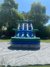 Load image into Gallery viewer, 18' Aloha Splash Center Climb Dual Lane Water Slide With Pool