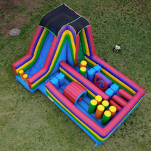 Load image into Gallery viewer, 40' 360 DEGREE INFLATABLE OBSTACLE COURSE RENTAL