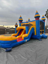Load image into Gallery viewer, ARCTIC BOUNCE HOUSE DUAL LANE COMBO RENTAL WITH SLIDE  WET/DRY