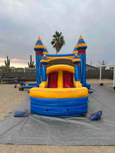 Load image into Gallery viewer, ARCTIC BOUNCE HOUSE DUAL LANE COMBO RENTAL WITH SLIDE  WET/DRY