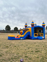 Load image into Gallery viewer, ARCTIC BOUNCE HOUSE DUAL LANE COMBO RENTAL WITH SLIDE  WET/DRY