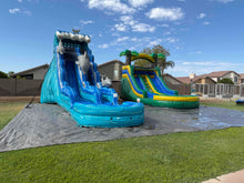 Load image into Gallery viewer, 20' Dolphin Water Slide Rental With Pool