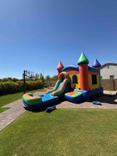 Load image into Gallery viewer, MINI CASTLE BOUNCE HOUSE COMBO RENTAL #1.  WET or DRY