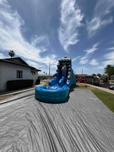 Load image into Gallery viewer, 20' Dolphin Water Slide Rental With Pool