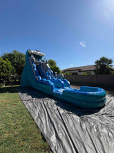 Load image into Gallery viewer, 20' Dolphin Water Slide Rental With Pool