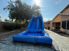 Load image into Gallery viewer, 14' DOLPHIN SPLASH INFLATABLE WATER SLIDE RENTAL