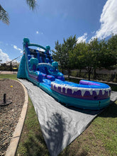 Load image into Gallery viewer, ‼️NEW‼️ 20'  Electric Dual Lane Water Slide Rental - With Pool