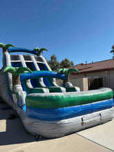 Load image into Gallery viewer, 18' Aloha Splash Center Climb Dual Lane Water Slide With Pool
