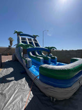 Load image into Gallery viewer, 18' Aloha Splash Center Climb Dual Lane Water Slide With Pool