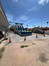 Load image into Gallery viewer, 18' Aloha Splash Center Climb Dual Lane Water Slide With Pool