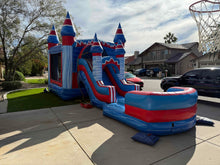 Load image into Gallery viewer, MEGA FLASH BOUNCE HOUSE COMBO RENTAL WITH SLIDE WET/DRY