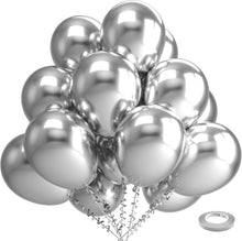 Load image into Gallery viewer, Silver Metallic Balloon Balloons