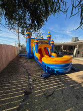 Load image into Gallery viewer, ARCTIC BOUNCE HOUSE DUAL LANE COMBO RENTAL WITH SLIDE  WET/DRY