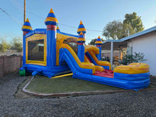 Load image into Gallery viewer, ARCTIC BOUNCE HOUSE DUAL LANE COMBO RENTAL WITH SLIDE  WET/DRY