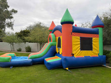 Load image into Gallery viewer, MINI CASTLE BOUNCE HOUSE COMBO RENTAL #1.  WET or DRY