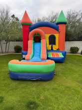 Load image into Gallery viewer, MINI CASTLE BOUNCE HOUSE COMBO RENTAL #1.  WET or DRY