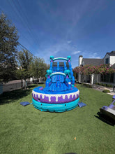 Load image into Gallery viewer, ‼️NEW‼️ 20'  Electric Dual Lane Water Slide Rental - With Pool