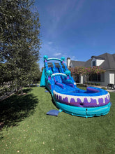 Load image into Gallery viewer, ‼️NEW‼️ 20'  Electric Dual Lane Water Slide Rental - With Pool