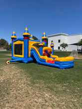 Load image into Gallery viewer, ARCTIC BOUNCE HOUSE DUAL LANE COMBO RENTAL WITH SLIDE  WET/DRY