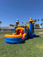 Load image into Gallery viewer, ARCTIC BOUNCE HOUSE DUAL LANE COMBO RENTAL WITH SLIDE  WET/DRY
