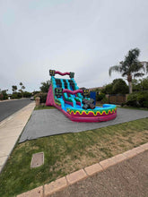 Load image into Gallery viewer, ‼️NEW‼️ 20'  Gamer Dual Lane Center Climb  Water Slide Rental- With Pool