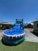 Load image into Gallery viewer, ‼️NEW‼️ 20'  Electric Dual Lane Water Slide Rental - With Pool