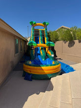 Load image into Gallery viewer, 20' Cali Palms  Water Slide Rental with Pool