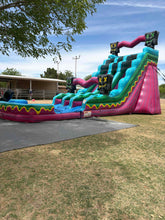 Load image into Gallery viewer, ‼️NEW‼️ 20'  Gamer Dual Lane Center Climb  Water Slide Rental- With Pool