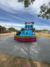 Load image into Gallery viewer, ‼️NEW‼️ 20'  Gamer Dual Lane Center Climb  Water Slide Rental- With Pool