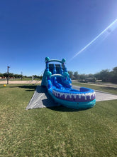 Load image into Gallery viewer, ‼️NEW‼️ 20'  Electric Dual Lane Water Slide Rental - With Pool