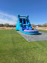 Load image into Gallery viewer, ‼️NEW‼️ 20'  Electric Dual Lane Water Slide Rental - With Pool