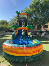 Load image into Gallery viewer, 20' Cali Palms  Water Slide Rental with Pool