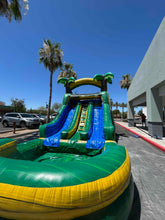 Load image into Gallery viewer, 16' Green Jungle  Dual Lane waterslide