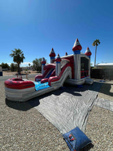 Load image into Gallery viewer, TITANIUM BOUNCE HOUSE DUAL LANE COMBO RENTAL WITH SLIDE   WET or DRY