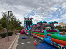 Load image into Gallery viewer, 27' Tiki Splash Dual lane Water and Slip n slide