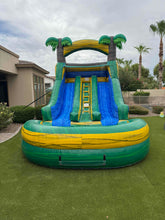 Load image into Gallery viewer, 16' Green Jungle  Dual Lane waterslide