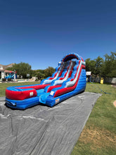Load image into Gallery viewer, 16' LIBERTY FALLS INFLATABLE WATER SLIDE RENTAL- With inflated Pool