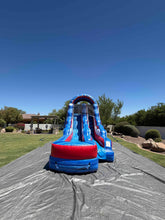 Load image into Gallery viewer, 16' LIBERTY FALLS INFLATABLE WATER SLIDE RENTAL- With inflated Pool