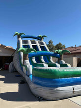 Load image into Gallery viewer, 18' Aloha Splash Center Climb Dual Lane Water Slide With Pool