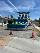 Load image into Gallery viewer, 18' Aloha Splash Center Climb Dual Lane Water Slide With Pool