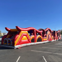 Load image into Gallery viewer, 100' SHADOW INFLATABLE OBSTACLE COURSE RENTAL- Dry Only