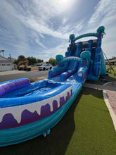 Load image into Gallery viewer, ‼️NEW‼️ 20'  Electric Dual Lane Water Slide Rental - With Pool